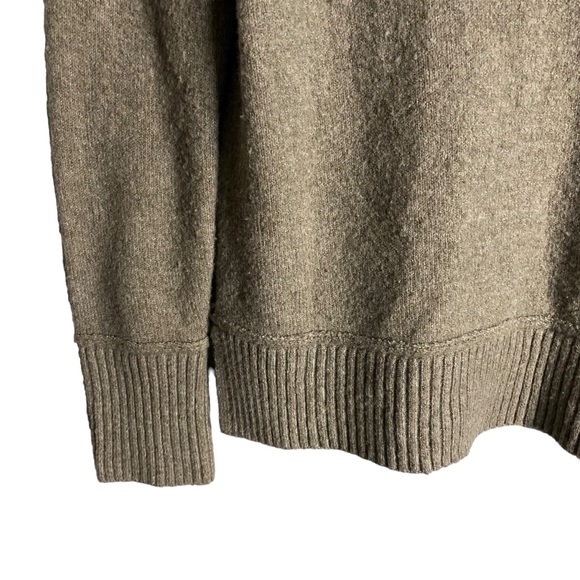 Cynthia Rowley Women's Tan V-Neck Knit Sweater - Picture 6 of 7